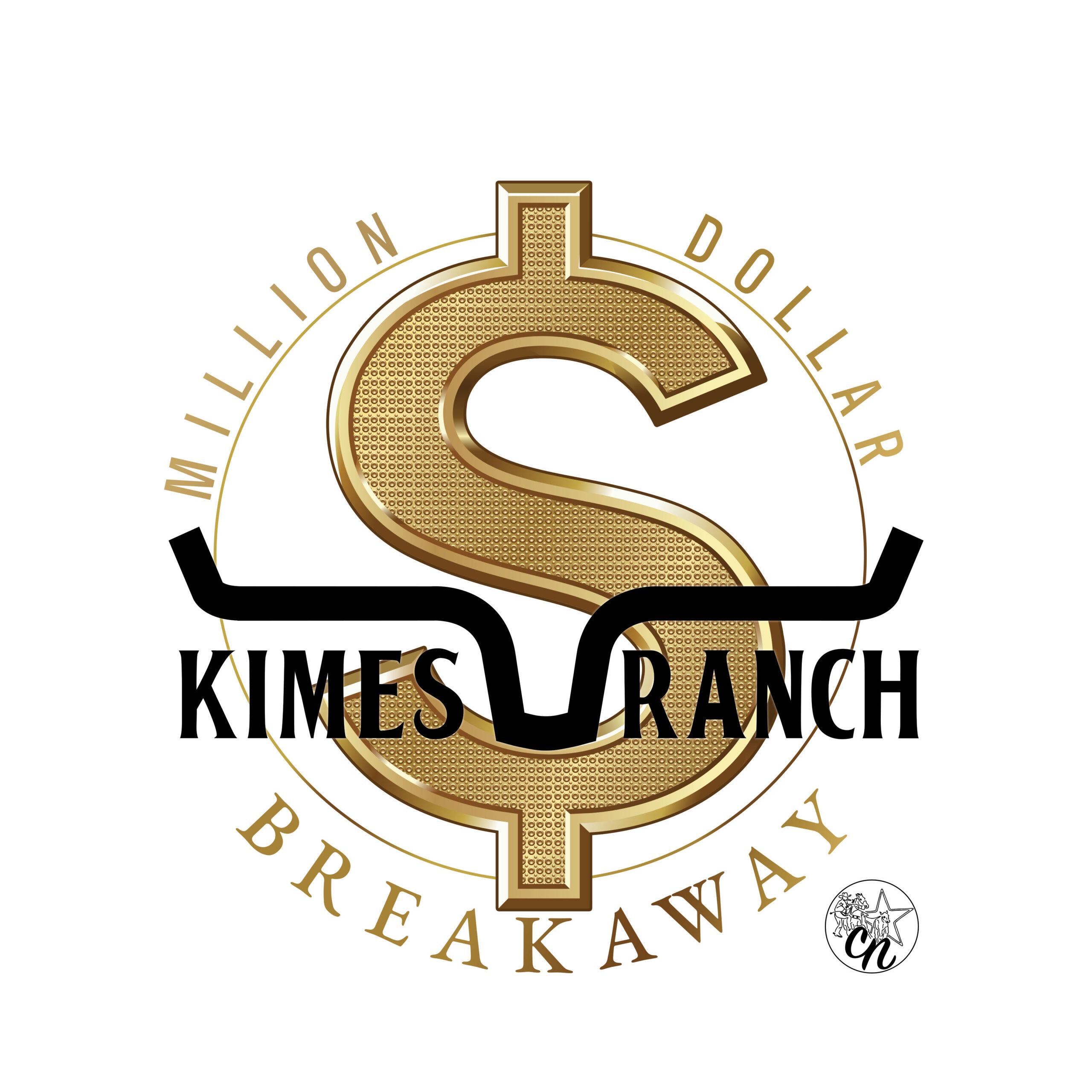 Kimes Ranch Breakaway Million Dollar logo with golden S and black accents.