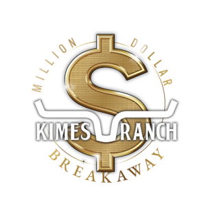 Kimes Ranch Breakaway logo featuring a metallic gold and white dollar sign.