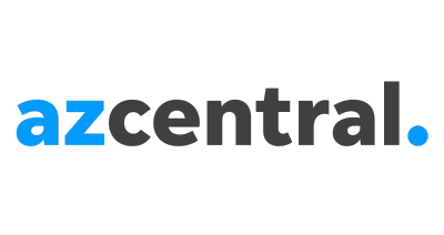 Azcentral logo: black sans-serif text, transparent background, period, conveying modernity and professionalism.